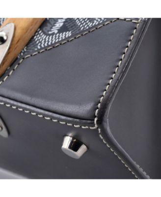 PM Saigon Top Handle Bag Coated Canvas with Leather