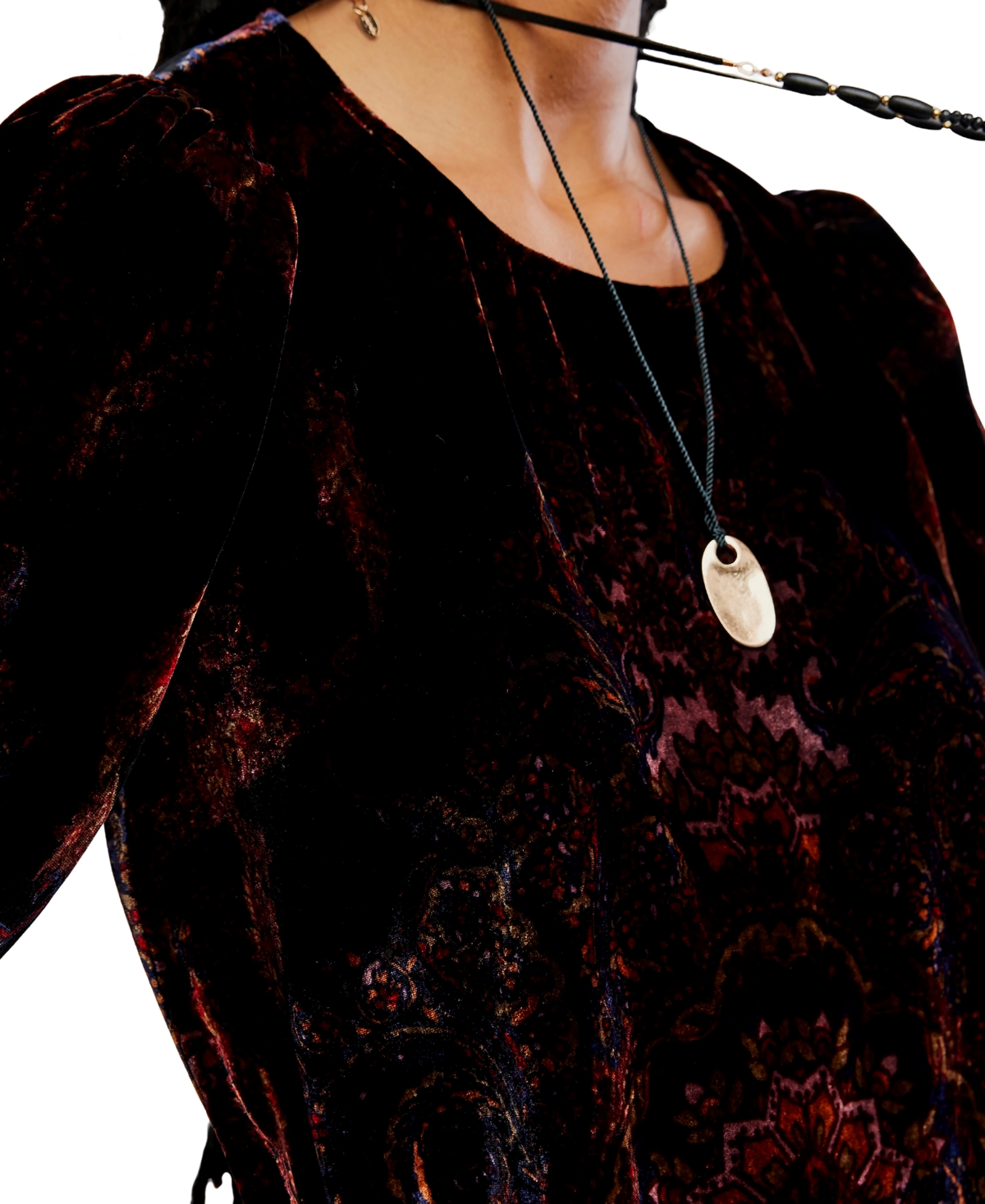 Free People Women's Maye Printed Crewneck Tunic Top