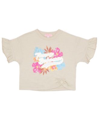 Girls 3 Piece Grpahic T-Shirt, Tank Top and Shorts Summer Set