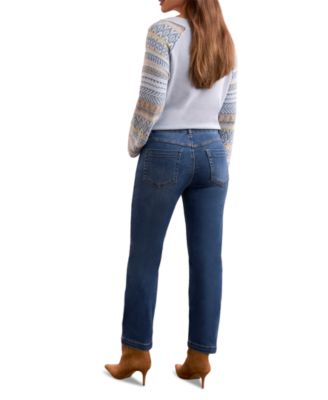 Women's Audrey Boundless Stretch Denim Straight Leg Crop Jeans