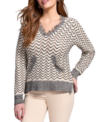 Women's Fringe Long Sleeve Hooded Sweater