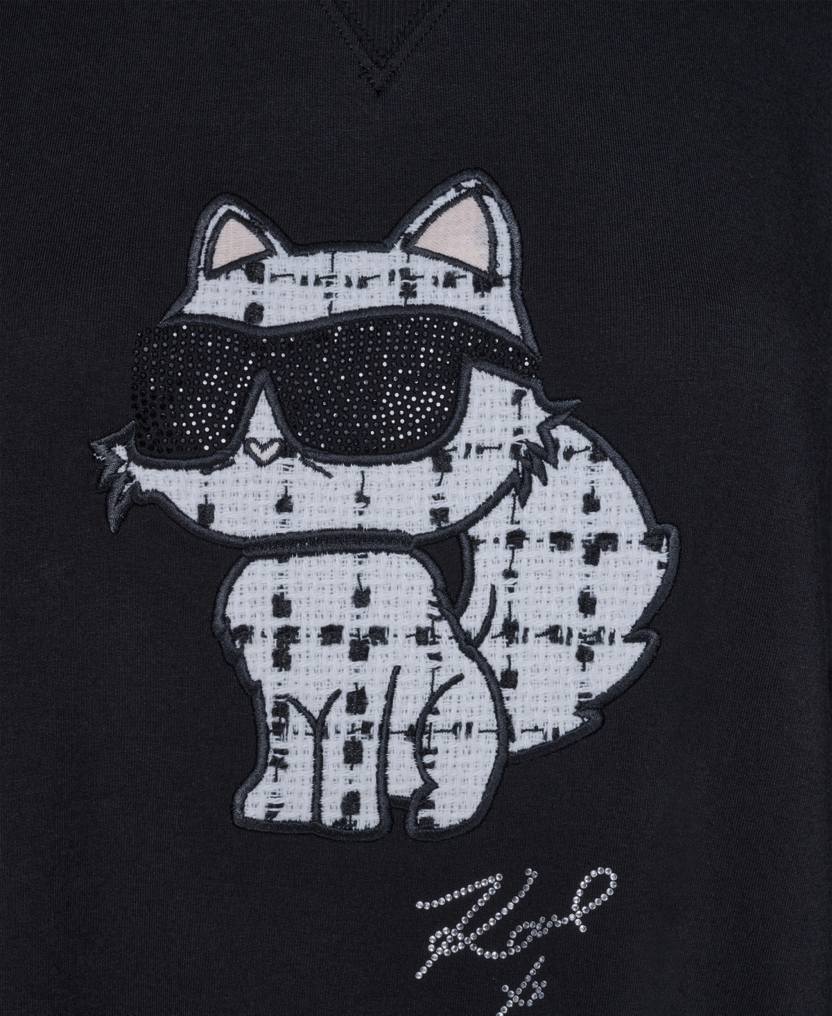 Karl Lagerfeld Paris Women's Emoji Choupette Detail Sweater
