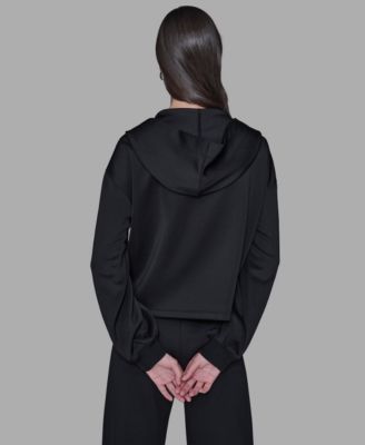 Karl Lagerfeld Womens Logo Detail Jacket Logo Detail Joggers In Animal Print