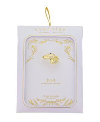 Puffed Double Teardrop Cubic Zirconia By Pass Ring