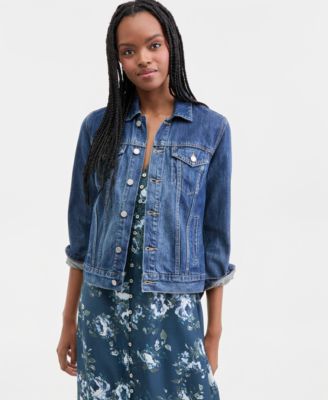 Cotton Denim Trucker Jacket