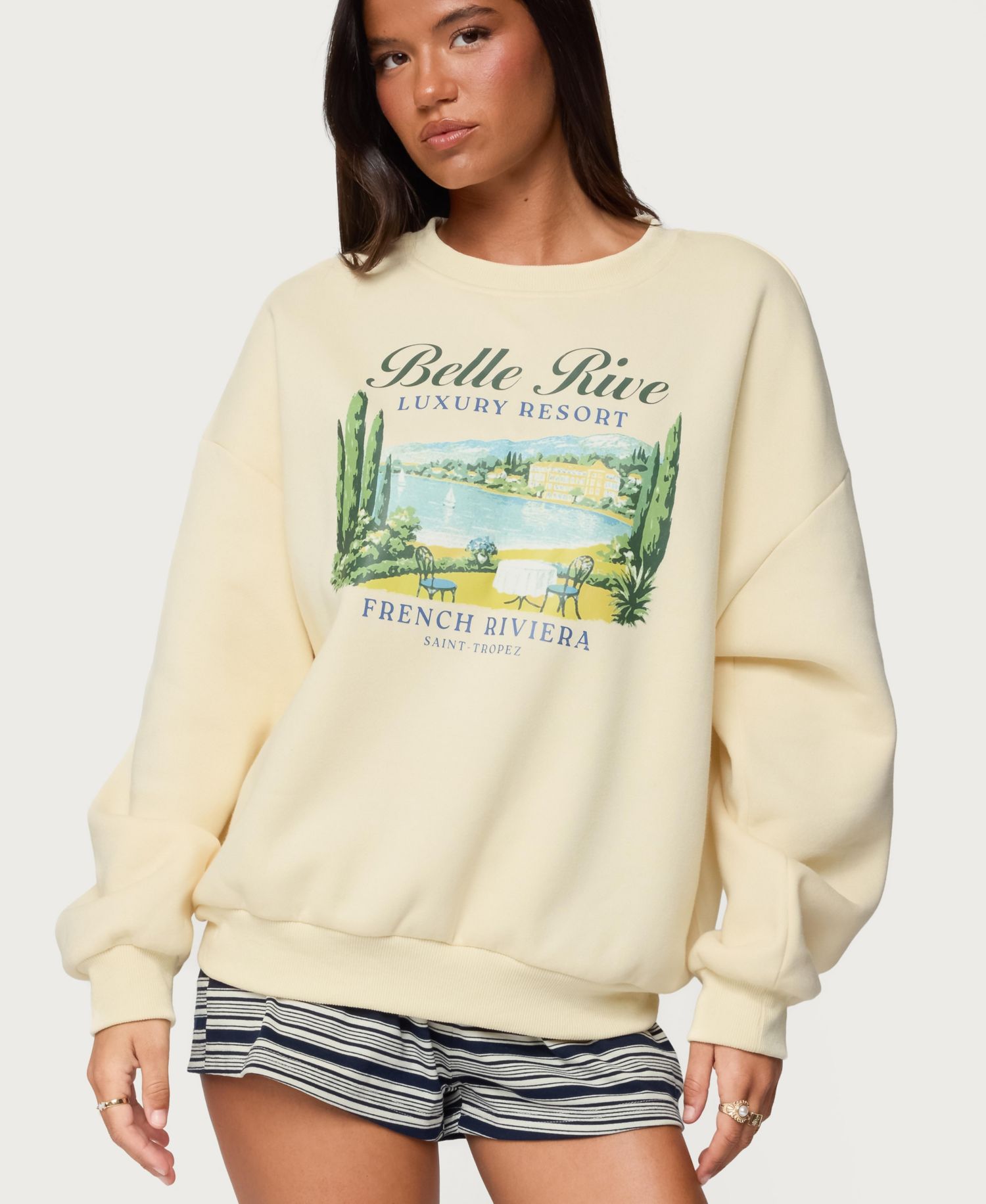 Women's French Riviera Oversized Sweatshirt