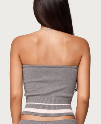 Women's Kaliya Stripey Strapless Knit Top