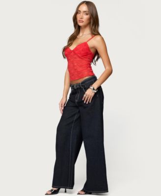 Women's Eira Sheer Lace Tank Top