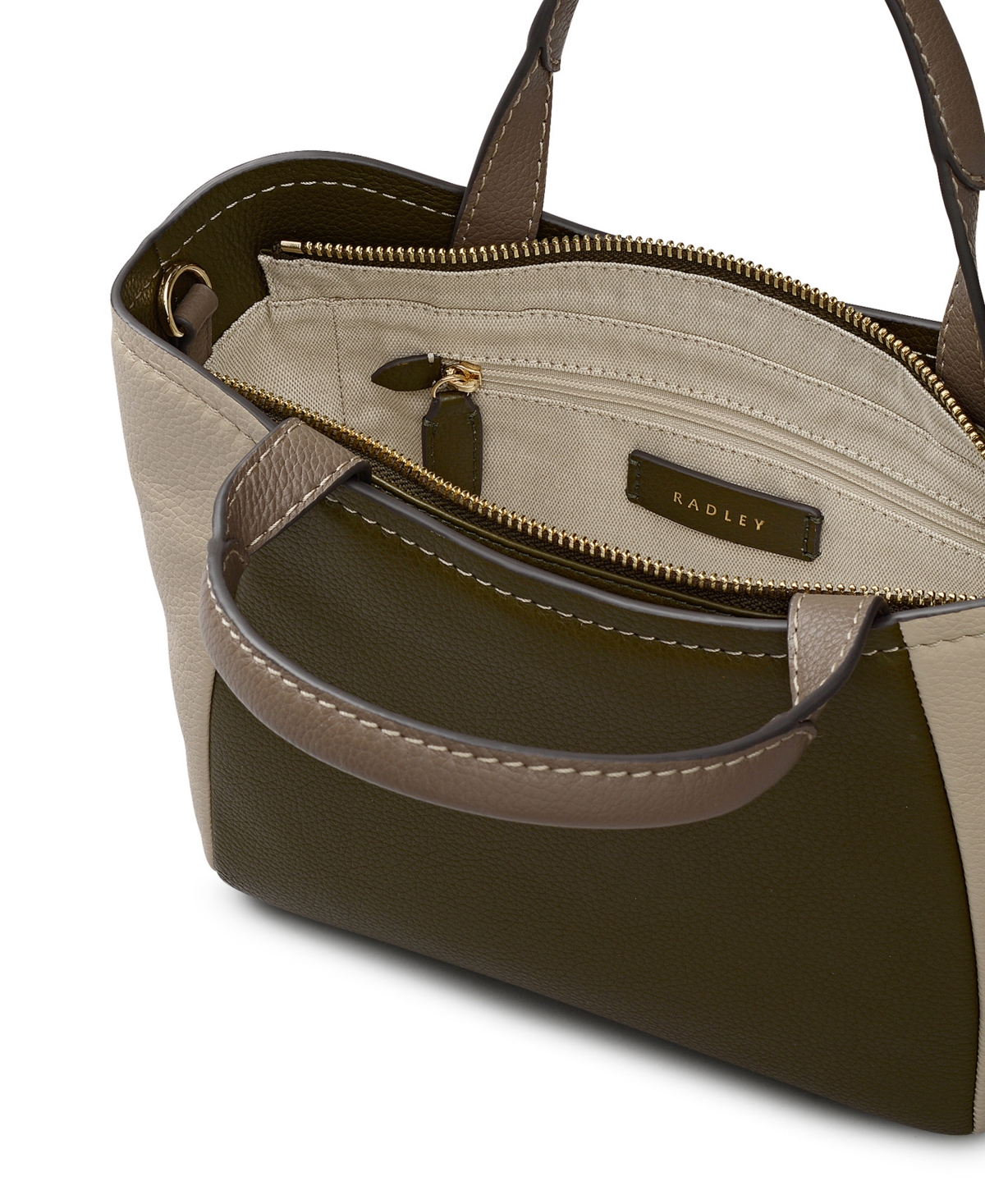 Radley London Muswell Lane Small Zip Top Grab Handbag In Green