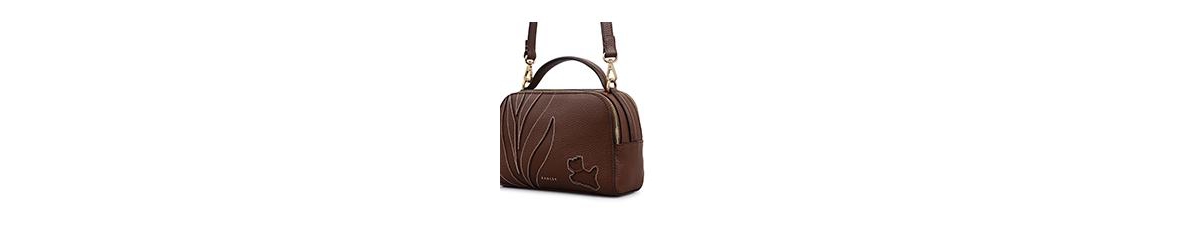 Radley London Among The Trees Mini Zip Top Crossbody Bag In Brown