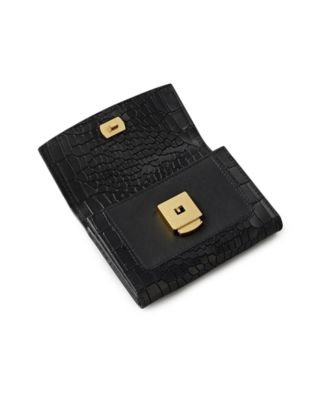 Albert Road - Faux Croc Flap Over Wallet