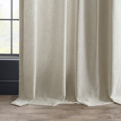 Heavy Faux Linen Curtain