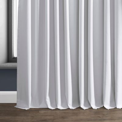 Extra Wide Performance Linen Hotel Blackout Curtain