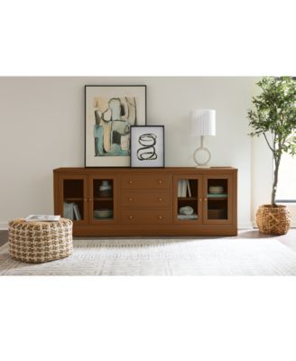 Macy's Furniture Amren Modular Media Console Collection In Brown