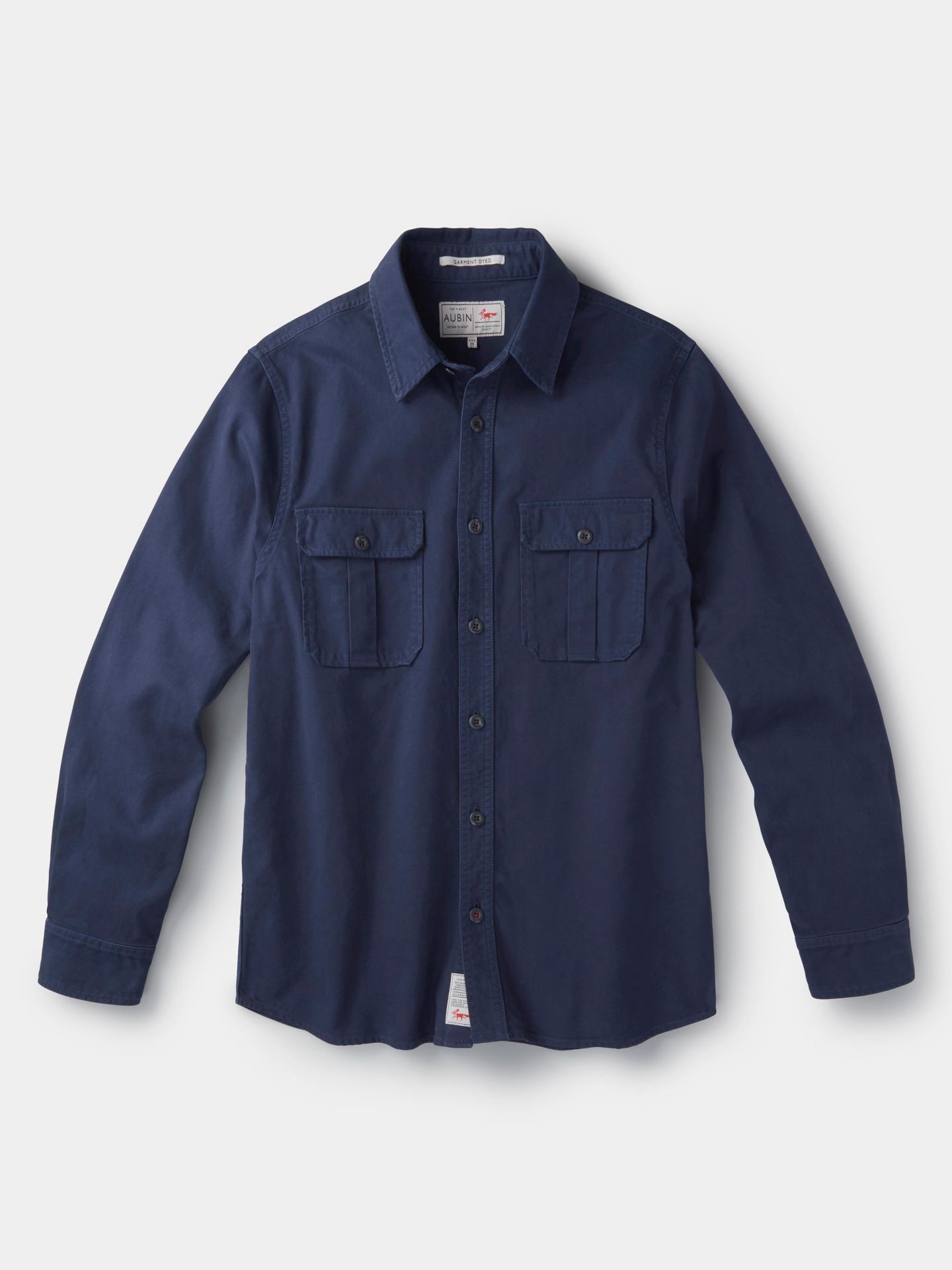 Мужская рубашка Aubin Dovedale Overshirt, цвет: Тёмно-синий — фото 8