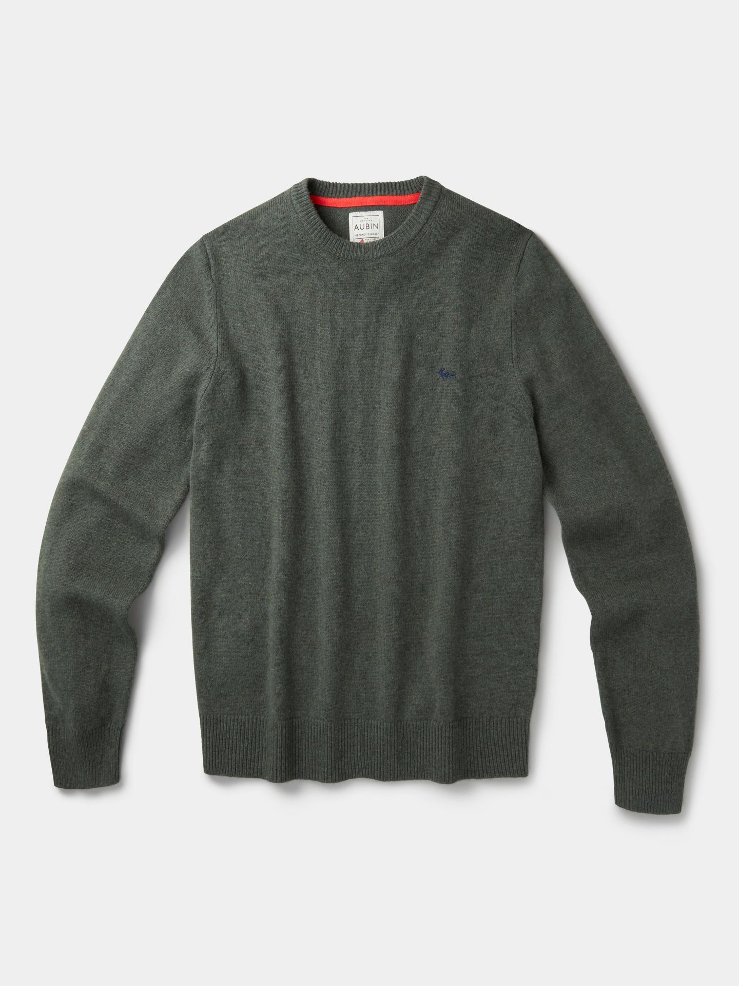 Мужской свитер Aubin Westbourne Crew Neck, цвет: Тёмный хаки — фото 8