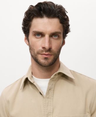 Men's Denim Pockets Overshirt