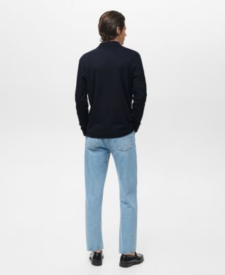 Men's Regular-Fit Knitted Polo Sweater