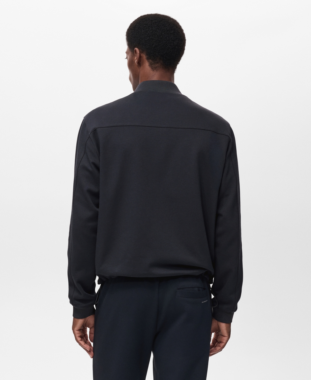 Mango Men's Comfort Stretch Zip-Up Hoodie