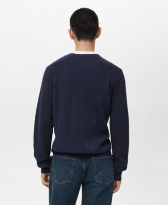 Men's Ribbed Knitted Buttons Cardigan