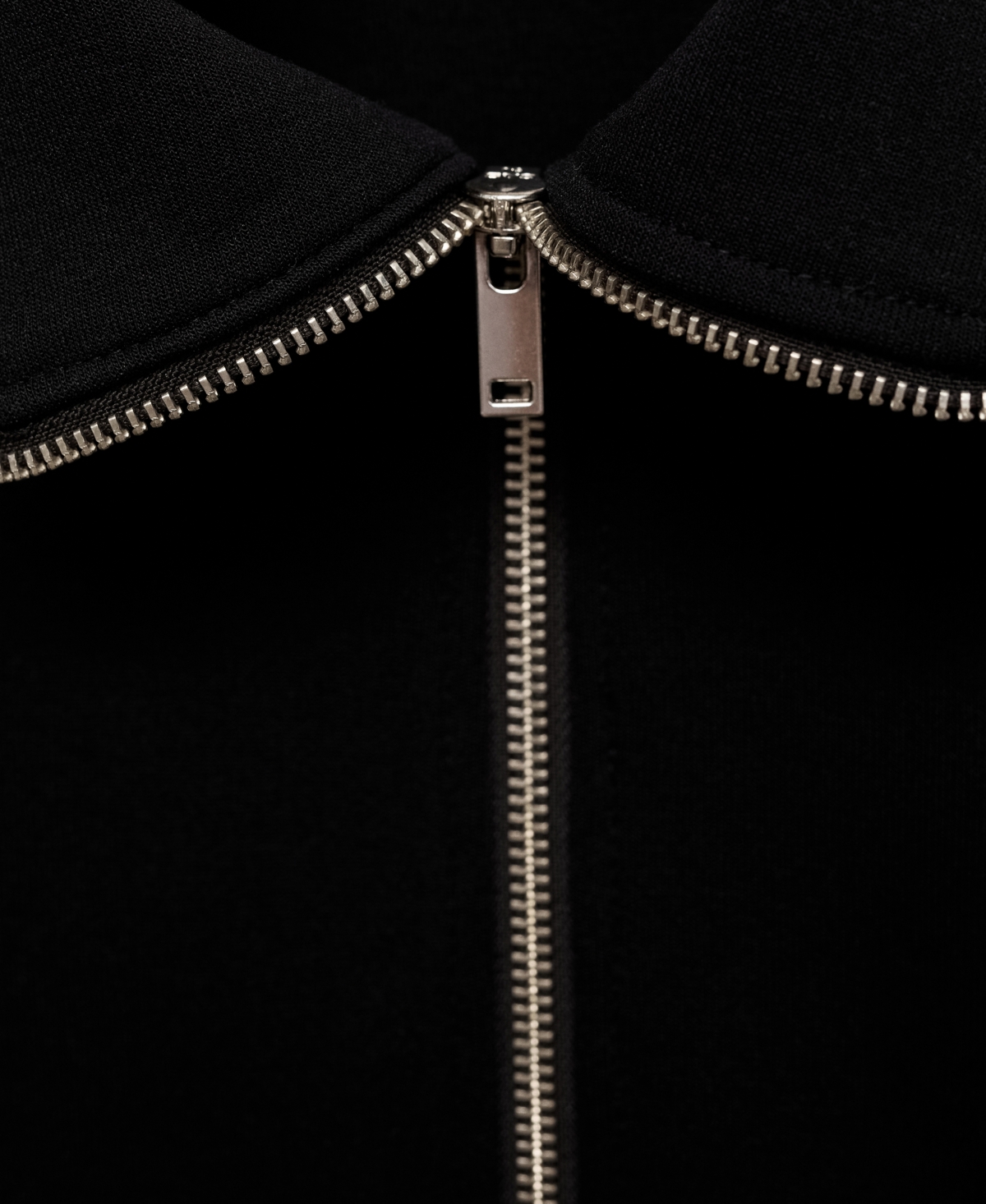 Mango Men's Zipper Neck Cotton Sweatshirt