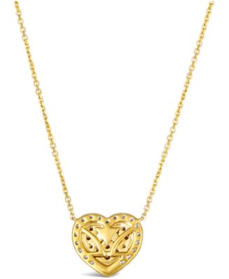 Chocolate Diamond (0.34 ct. t.w.) & Nude Diamond (0.30 ct ct. t.w.) Pendant Necklace in 14K Honey Gold