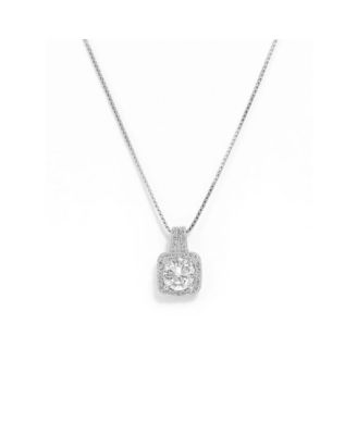 Elena Halo Pendant Necklace