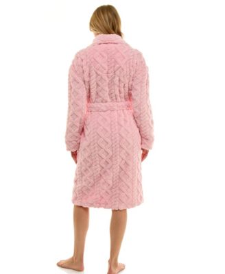 Women's Textured Shawl Collar Robe