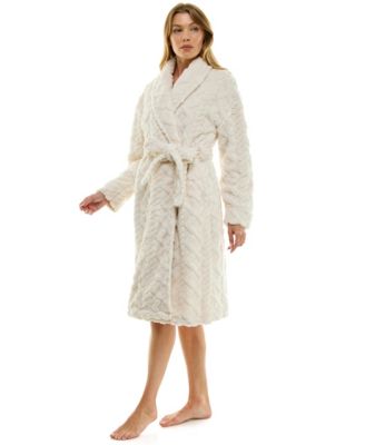 Women's Textured Shawl Collar Robe