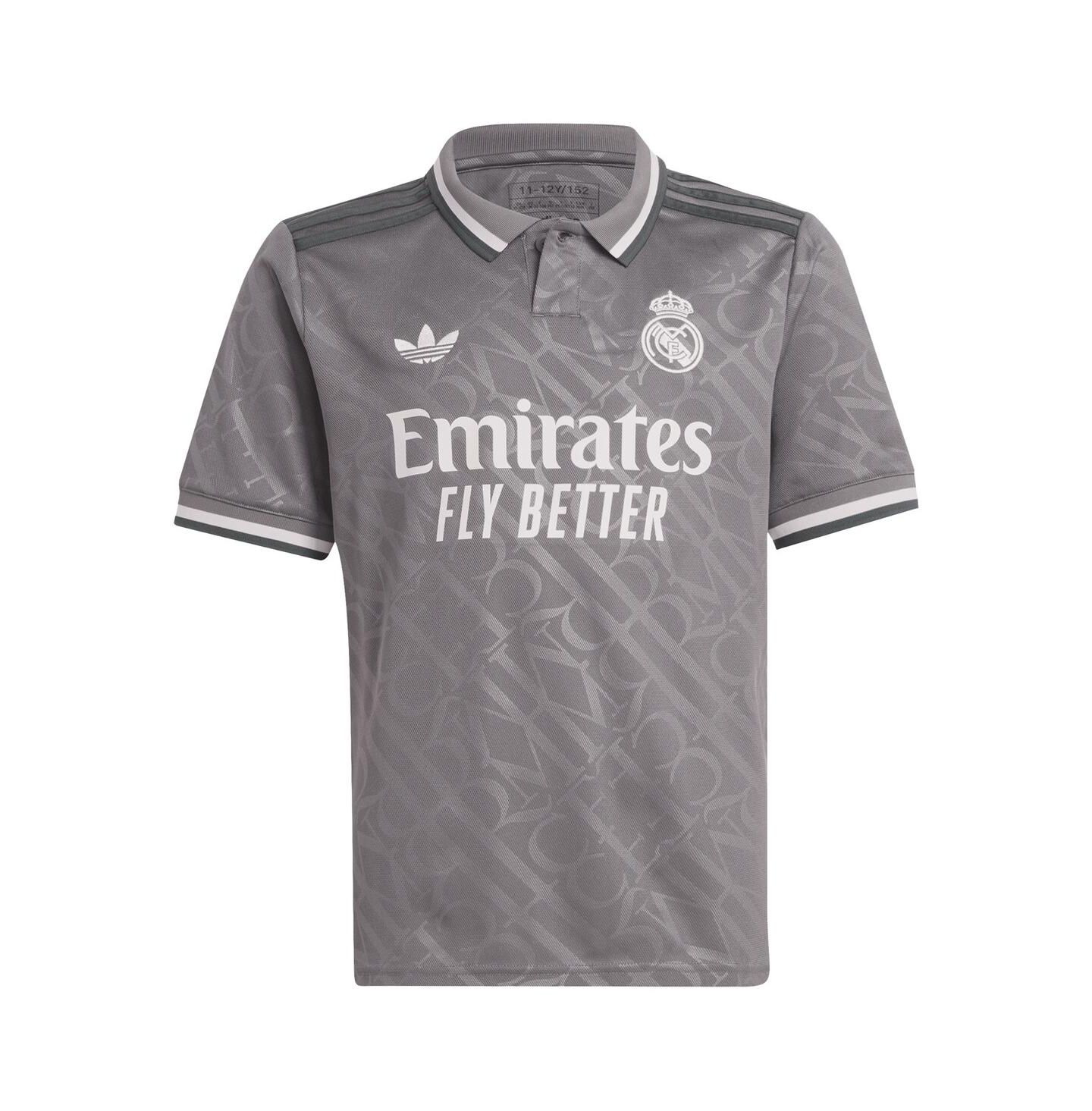 Детское джерси adidas Originals Real Madrid 2024/25 Third Replica, Charcoal — фото 2