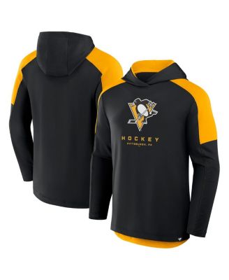 Fanatics - Men's Black Pittsburgh Penguins Meta Game Transitional Pullover Hoodie