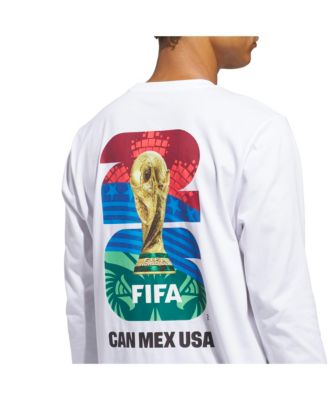 Men's White 2026 FIFA World Cup Graphic Long Sleeve T-Shirt