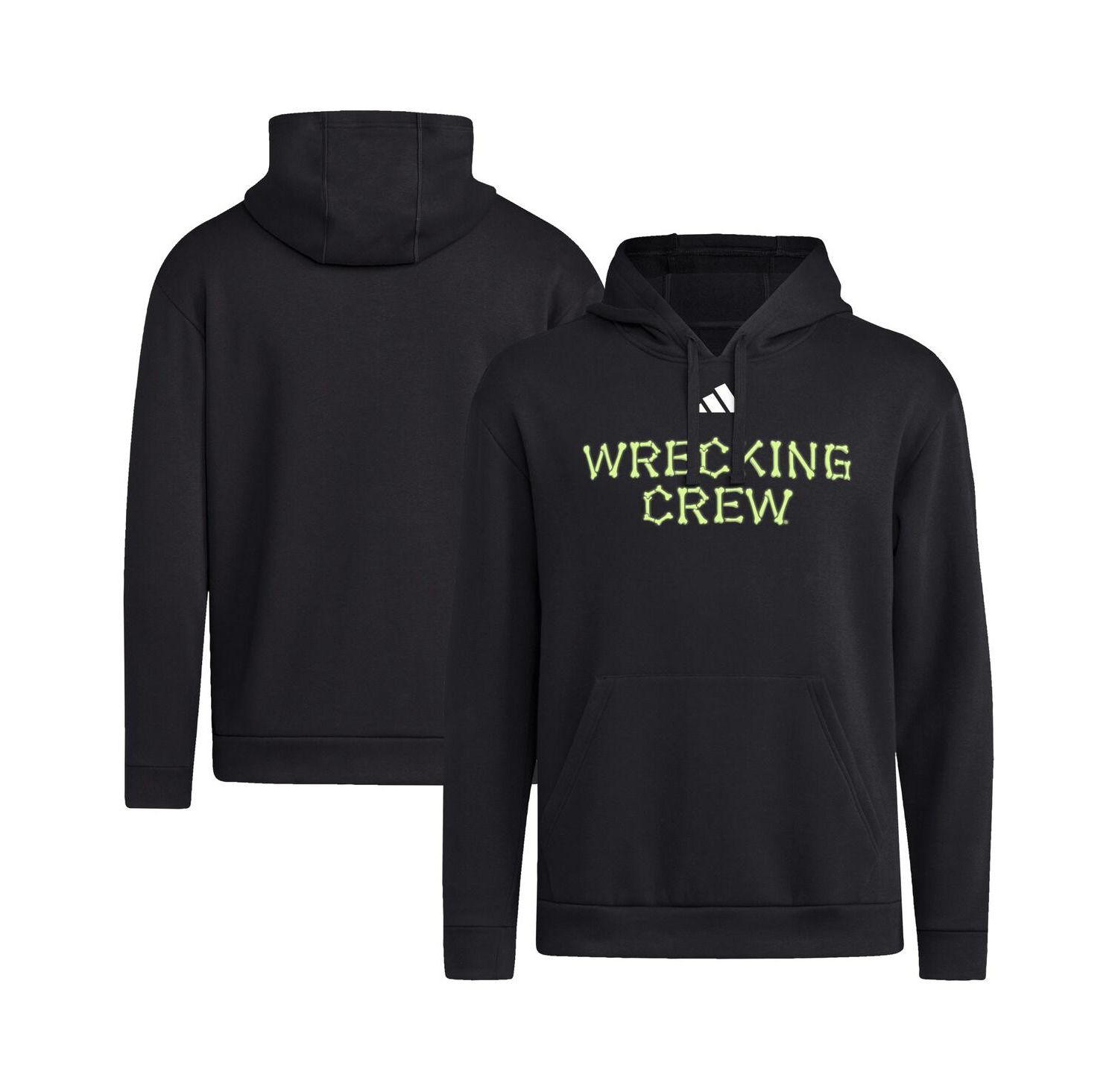 Men's Black Texas A&M Aggies Glow Halloween Wrecking Crew Pullover Hoodie