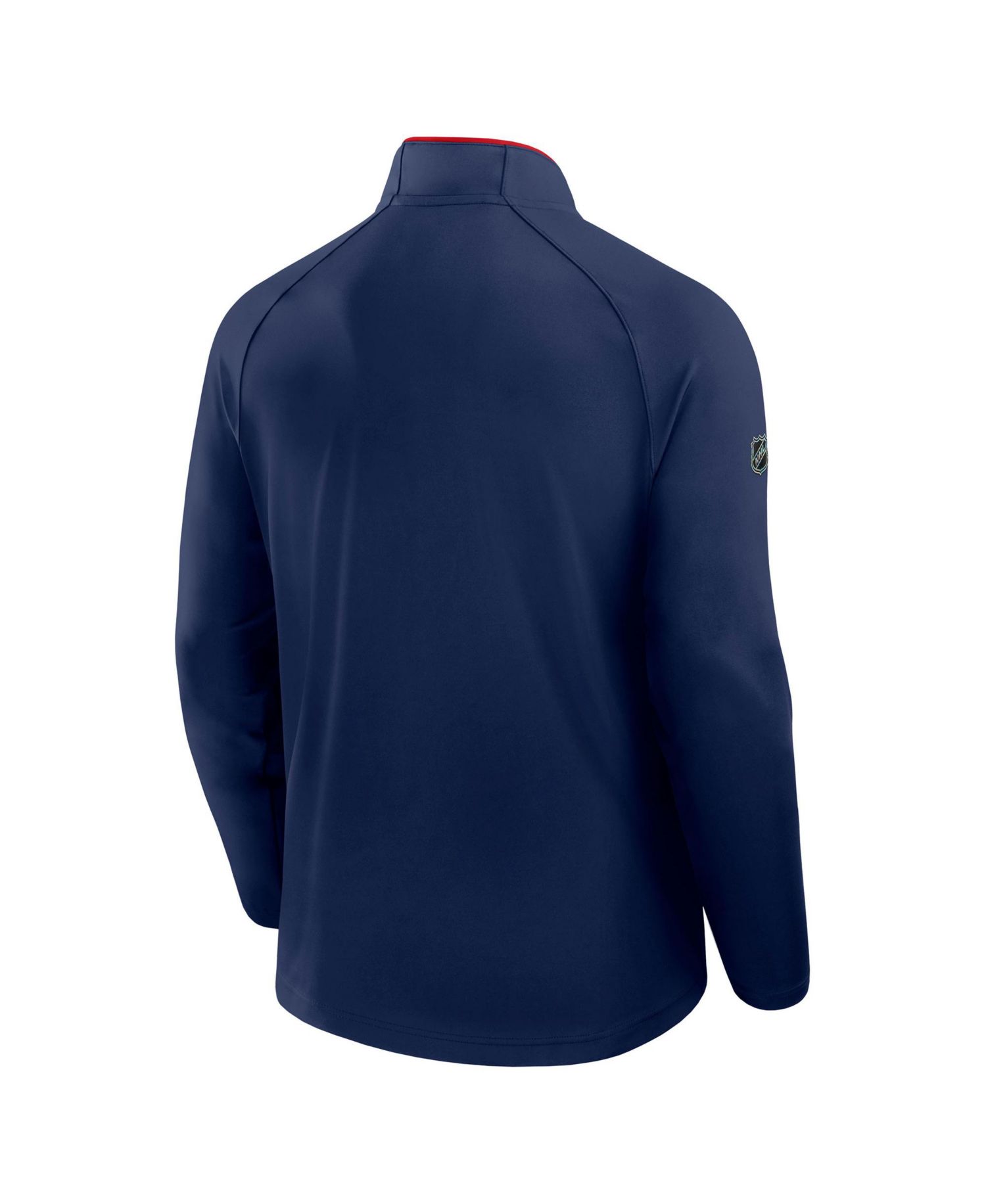 Men's Navy New York Rangers Authentic Pro Rink Training Quarter-Zip Pullover Sweatshirt