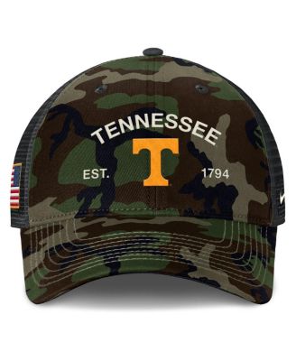 Men's Camo Tennessee Volunteers 2025 Military Appreciation Rise Adjustable Trucker Hat