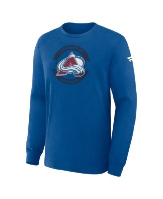 Men's Blue Colorado Avalanche Authentic Pro Property Of Practice Long Sleeve T-Shirt