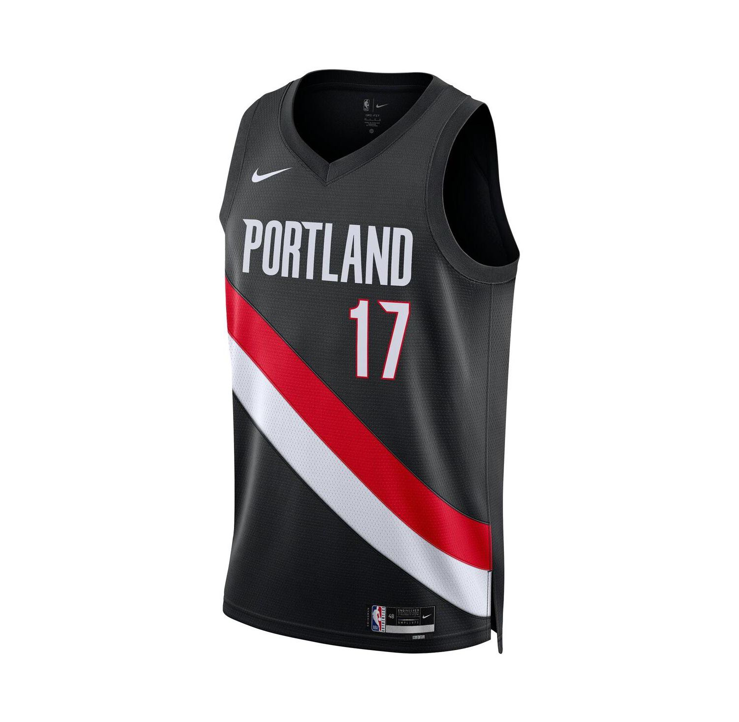 Men's and Women's Shaedon Sharpe Black Portland Trail Blazers Swingman Jersey - Icon Edition