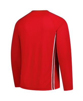 Men's Red Chicago Bulls 2025/26 Authentic Pre-Game Legend Dri-FIT Long Sleeve Shooting T-Shirt	