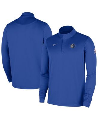 Nike - Men's Royal Dallas Mavericks 2025/26 Authentic Coaches Quarter-Zip Dri-Fit Top
