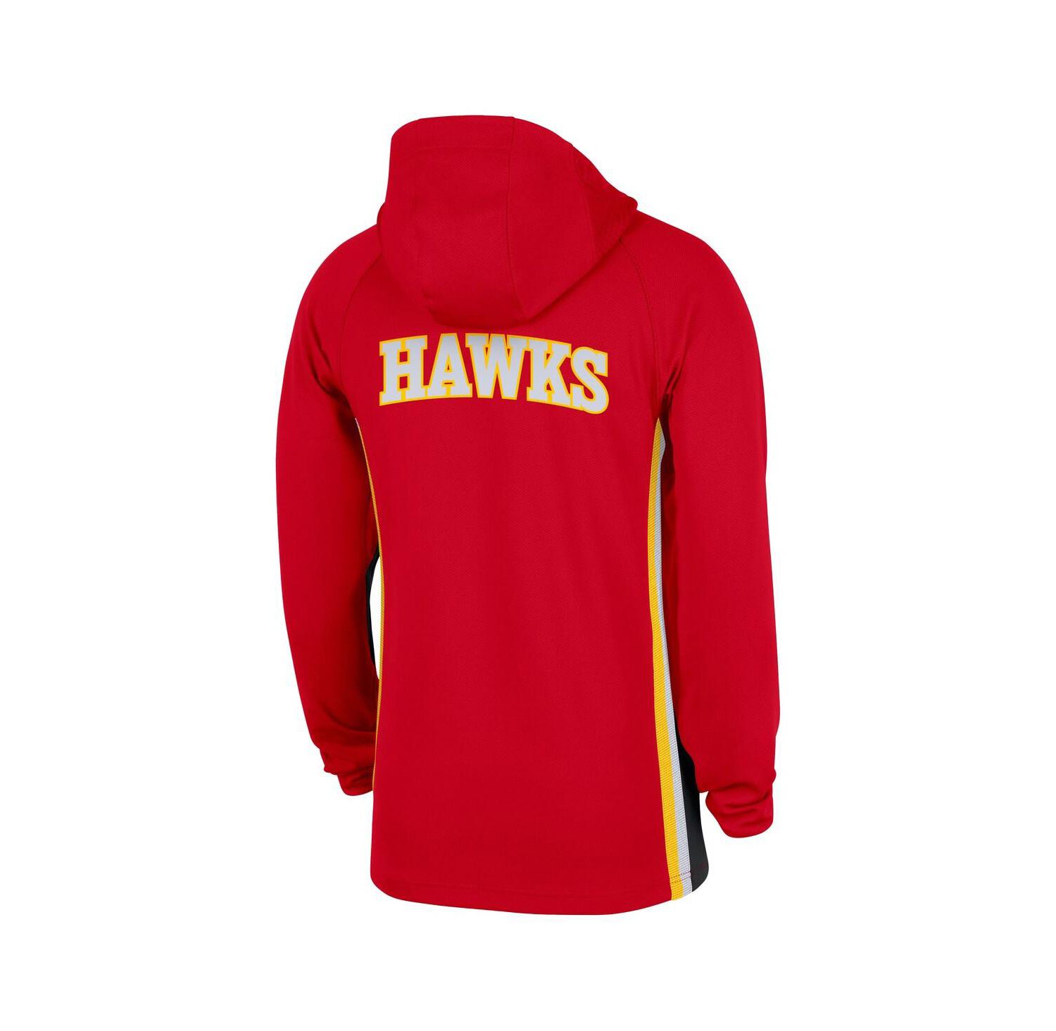 Men's Red Atlanta Hawks Authentic On Court Zone Quarter-Zip Dri-FIT Hoodie Jacket