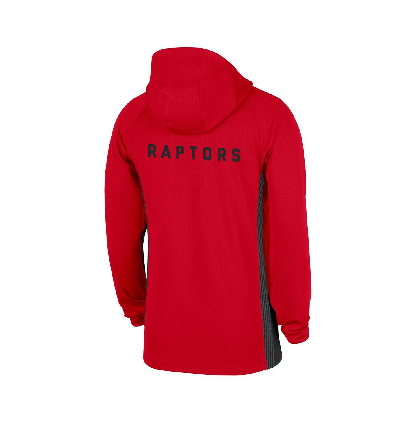 Мужская куртка Nike Red Toronto Raptors Authentic On Court Zone Quarter-Zip Dri-FIT Hoodie Jacket — фото 3
