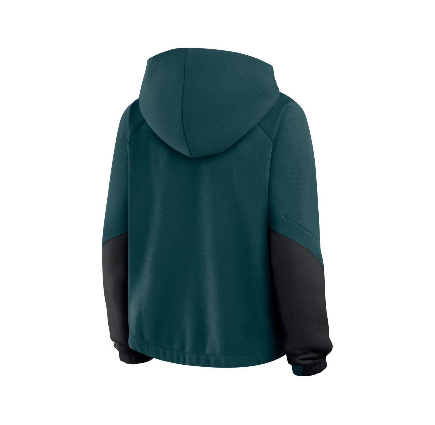 Women's Midnight Green Philadelphia Eagles Oversized Redzone Bubble Screen Pullover Hoodie