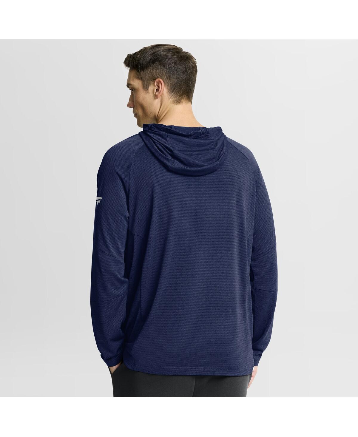 Fanatics Men's Navy New York Rangers Authentic Pro Rink Raglan Hoodie