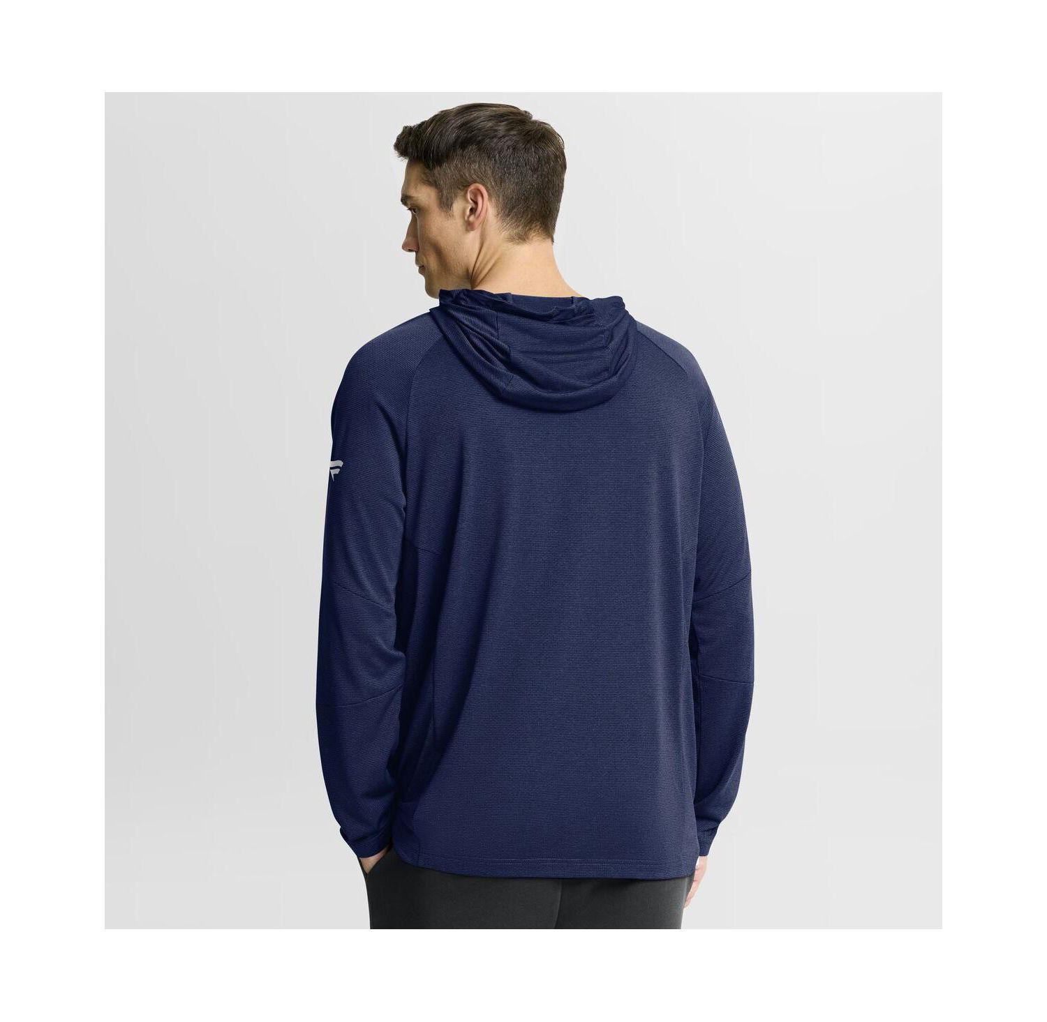 Men's Navy New York Rangers Authentic Pro Rink Raglan Hoodie