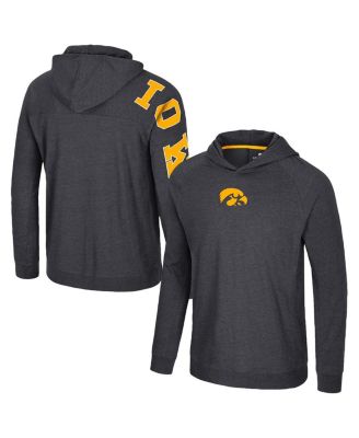 Colosseum - Men's Black Iowa Hawkeyes Back in Business Long Sleeve Raglan T-Shirt