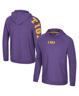 Colosseum - Men's Purple LSU Tigers Back in Business Long Sleeve Raglan T-Shirt