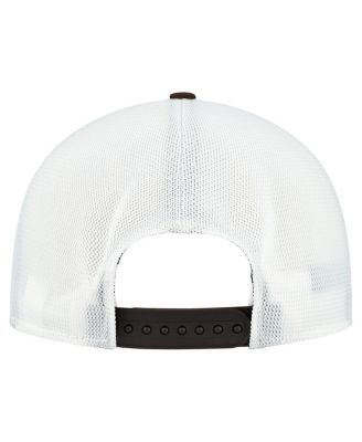 Men's Brown/White Cleveland Browns Patch 19TWENTY Adjustable Hat