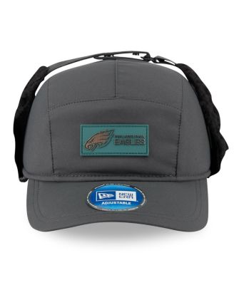 Men's Charcoal Philadelphia Eagles 2025 Sideline Cold Weather Runner Dog Ear Adjustable Hat