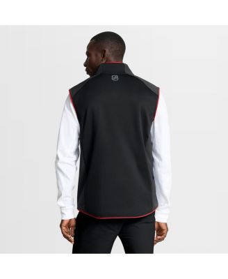 Men's Black New Jersey Devils Authentic Pro Rink Full-Zip Vest