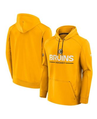 Fanatics - Men's Gold Boston Bruins Authentic Pro Rink Hoodie